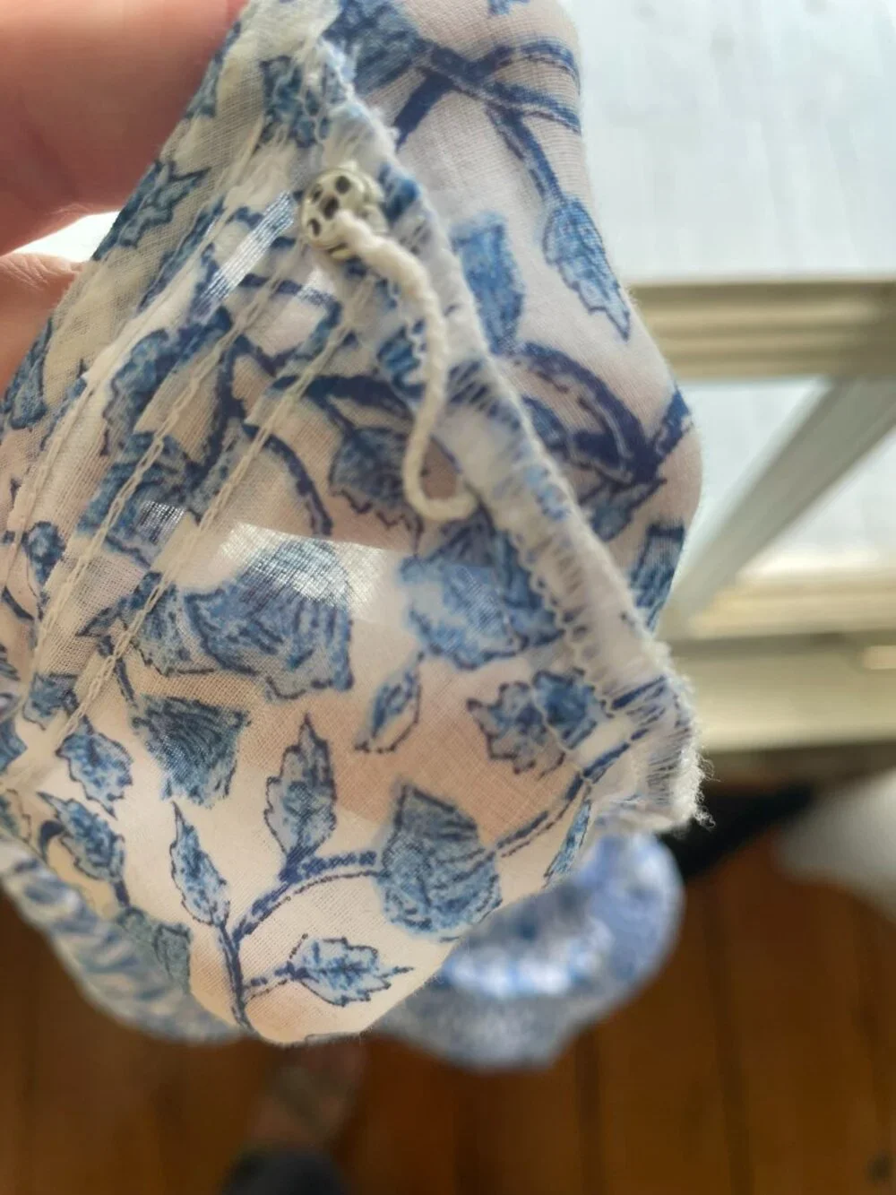J.Crew Delft Blue and White Mini Dress with Slip EUC